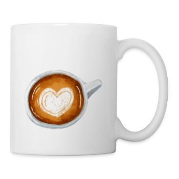 Latte Art - Coffee/Tea Mug - white - Right