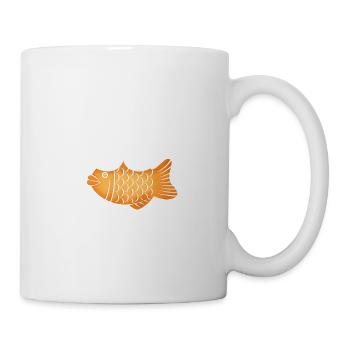 Cat Having Golden Taiyaki - Coffee/Tea Mug - white - Right