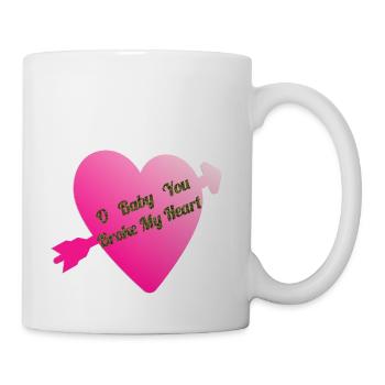 Broken Heart - Coffee/Tea Mug - white - Right