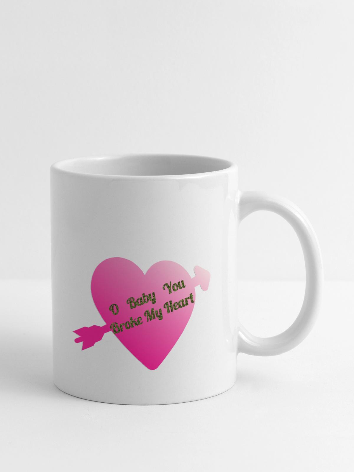 Broken Heart - Coffee/Tea Mug - white - Right