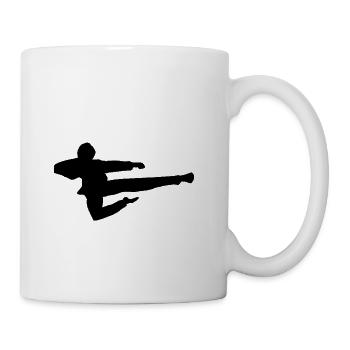 Jump Kick - Coffee/Tea Mug - white - Right