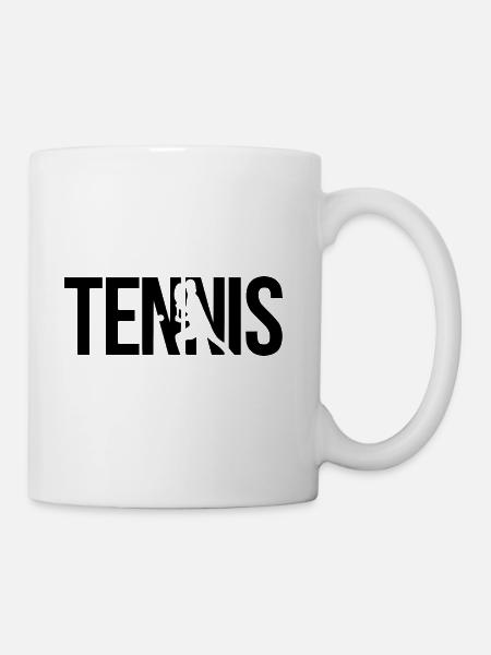 tennis player - Coffee/Tea Mug - white