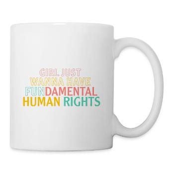 Girl just wanna have fundamental - Coffee/Tea Mug - white - Right