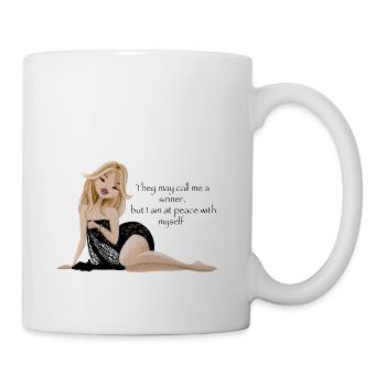 Brigitte Bardot Quote - Coffee/Tea Mug - white - Right