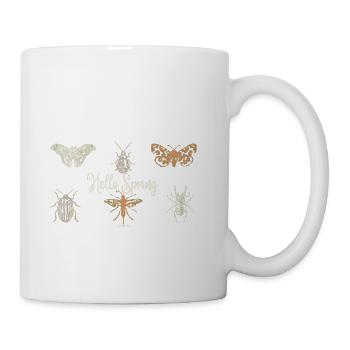 butterfly ,moth ,cottage core - Coffee/Tea Mug - white - Right