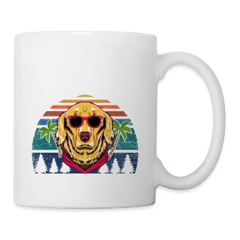 Retro Golden Retriever - Coffee/Tea Mug - white - Right