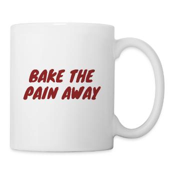 Bake The Pain Away - Coffee/Tea Mug - white - Right