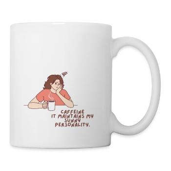 Caffeine - Coffee/Tea Mug - white - Right