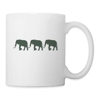 Elephants - Coffee/Tea Mug - white - Right