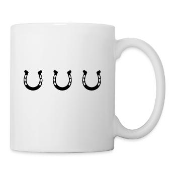 horseshoes horse - Coffee/Tea Mug - white - Right