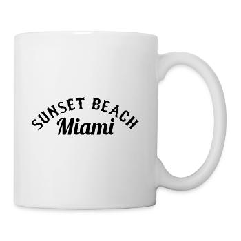 Sunset Beach Miami - Coffee/Tea Mug - white - Right
