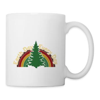 Earth Day Everyday Nature Conservation Awareness - Coffee/Tea Mug - white - Right