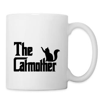 The Catmother Cute Cat Mom For Kitty Lovers - Coffee/Tea Mug - white - Right