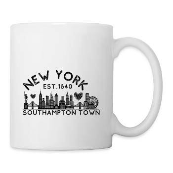 Southampton Town New York Established 1640 - Coffee/Tea Mug - white - Right