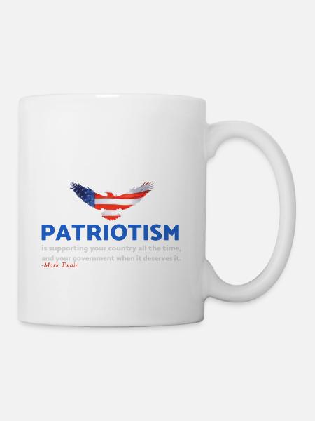 Patriotism T-shirt - Coffee/Tea Mug - white