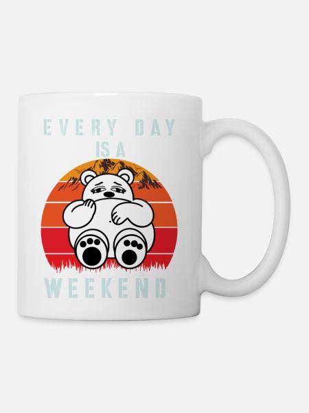 Every Day İs A Weekend - Coffee/Tea Mug - white
