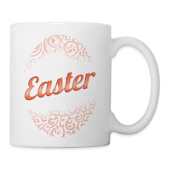 Ornaments Egg On Easter - Coffee/Tea Mug - white - Right
