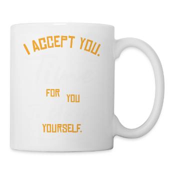 Inspirational Motivator Self Care Positivity Quote - Coffee/Tea Mug - white - Right