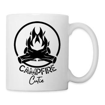 Campfire Cutie Inspired Saying For Campfire Vibes - Coffee/Tea Mug - white - Right