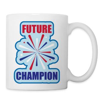 Future Champion typography Design for every one - Coffee/Tea Mug - white - Right