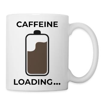 caffeine loading - Coffee/Tea Mug - white - Right
