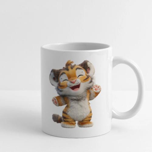 Energetic Baby Tiger Standing with Joy - Coffee/Tea Mug
