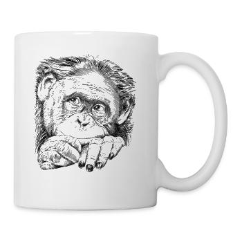 Monkey - Coffee/Tea Mug - white - Right