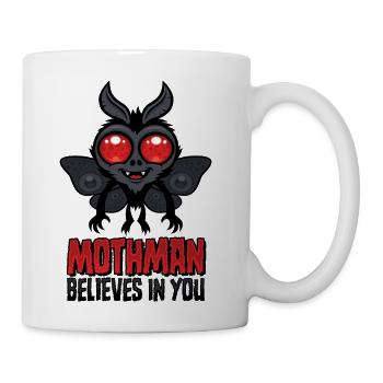 Motivational Mothman Believes In You - Coffee/Tea Mug - white - Right