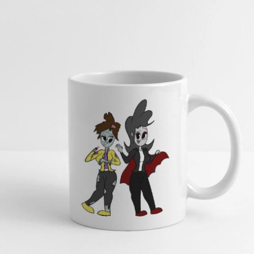 Vampire Coll and Zombie Dersy - Coffee/Tea Mug