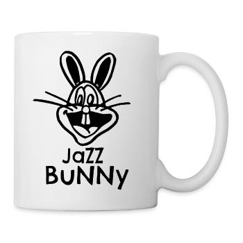 Micah's Original Jazz Bunny Art - Coffee/Tea Mug - white - Right