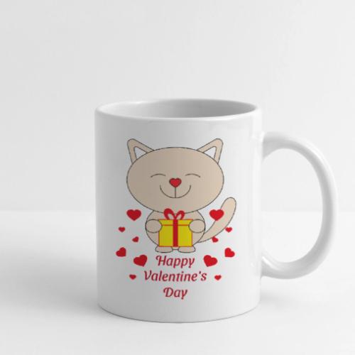 Valentine Cat Coffee Mug - Coffee/Tea Mug