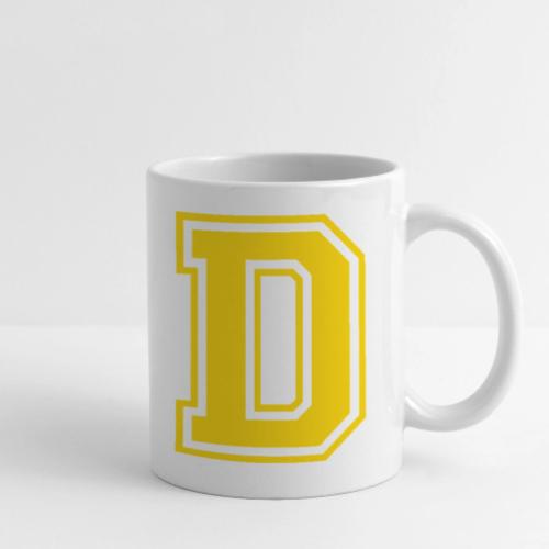 Letter D – Capital Athletic Alphabet Monogram - Coffee/Tea Mug