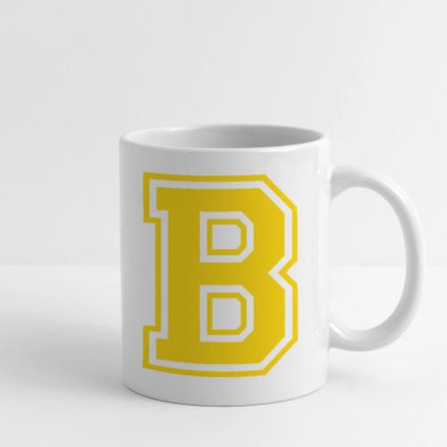 Letter B – Capital Athletic Alphabet Monogram - Coffee/Tea Mug