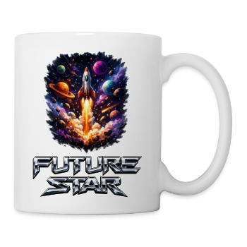 Future Star Rocket Burst - Coffee/Tea Mug - white - Right