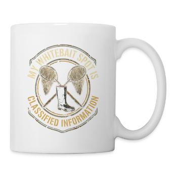 My Whitebait Spot Is Classified Information | NZ W - Coffee/Tea Mug - white - Right