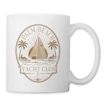 Palm Beach Yacht Club Emblem - Coffee/Tea Mug - white - Right