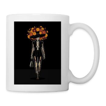 Day of the Dead Skeleton Mariachi Sugar Skull - Coffee/Tea Mug - white - Right