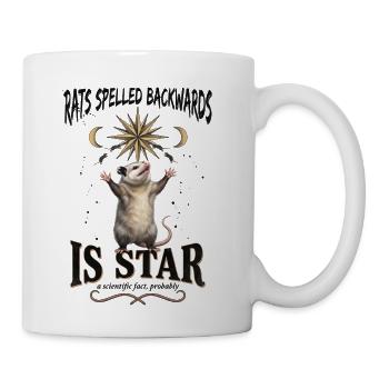 Rats Spelled Backwards Is Star - Coffee/Tea Mug - white - Right