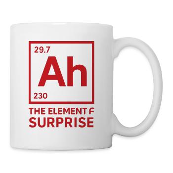AH !!  The element of surprise, PROJECT HAIL MARY  - Coffee/Tea Mug - white - Right