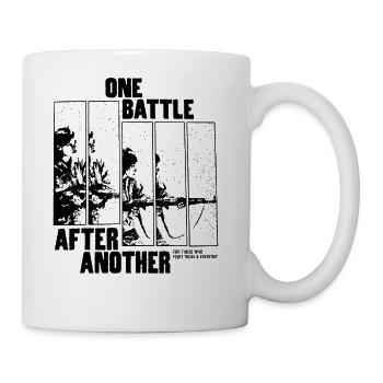 One Battle at a Time Panels - Coffee/Tea Mug - white - Right