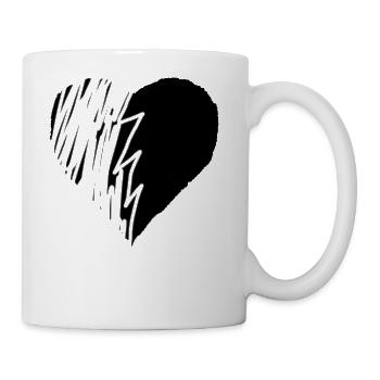 Broken heart - Coffee/Tea Mug - white - Right