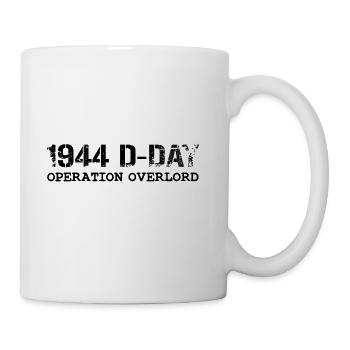 1944 D-Day Operation Overlord (Black) - Coffee/Tea Mug - white - Right
