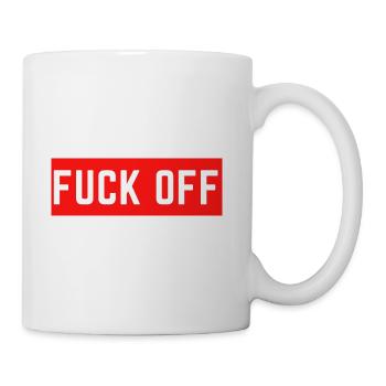 fuck off - Coffee/Tea Mug - white - Right