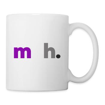 Asexual T-shirt. Meh. Asexual Pride. - Coffee/Tea Mug - white - Right