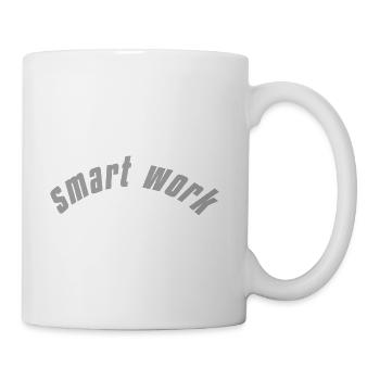 smart work - Coffee/Tea Mug - white - Right
