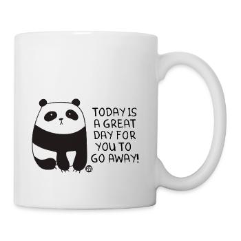 Go Away Panda Cute Animal - Coffee/Tea Mug - white - Right