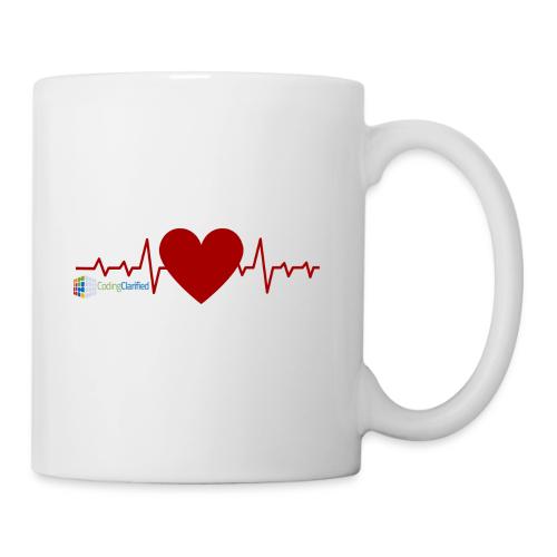 Heart with Heartbeat, Loving Medical Coding - Coffee/Tea Mug