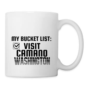 Camano Washington Bucket List Hometown - Coffee/Tea Mug - white - Right