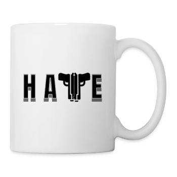 HATE GUNS - Coffee/Tea Mug - white - Right
