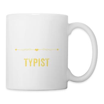 Wake Up Smarter Sleep With A TYPIST - Coffee/Tea Mug - white - Right